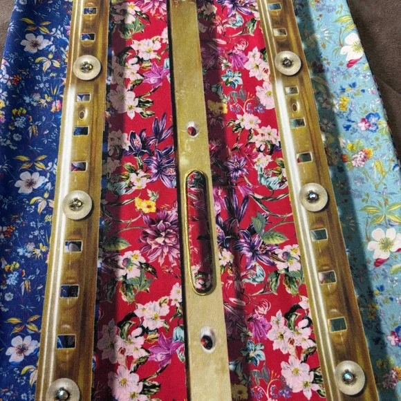 NWT IPGN Women’s Flare Pants Colorful Luxury Material Embellished/Crystals Boho - Picture 12 of 13